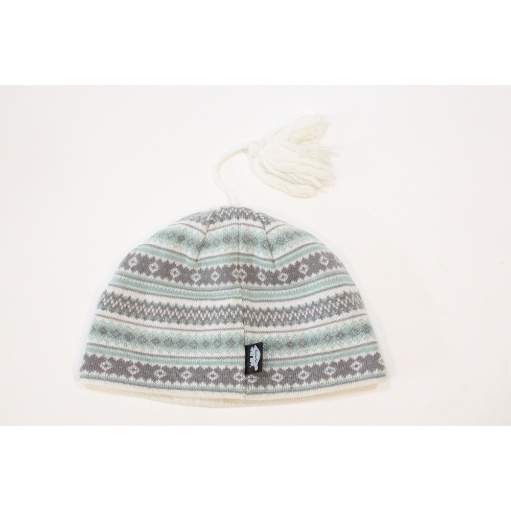 Turtle Fur Beanie Unisex OSFM Merino Wool Blend Fair Isle‎ Ski Hat Tassel